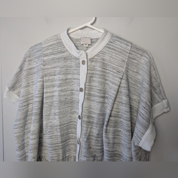 ANTHROPOLOGIE 9h15 STCL Women Sweater Button Up Size Small Made In USA Loose Fit - Picture 3 of 10